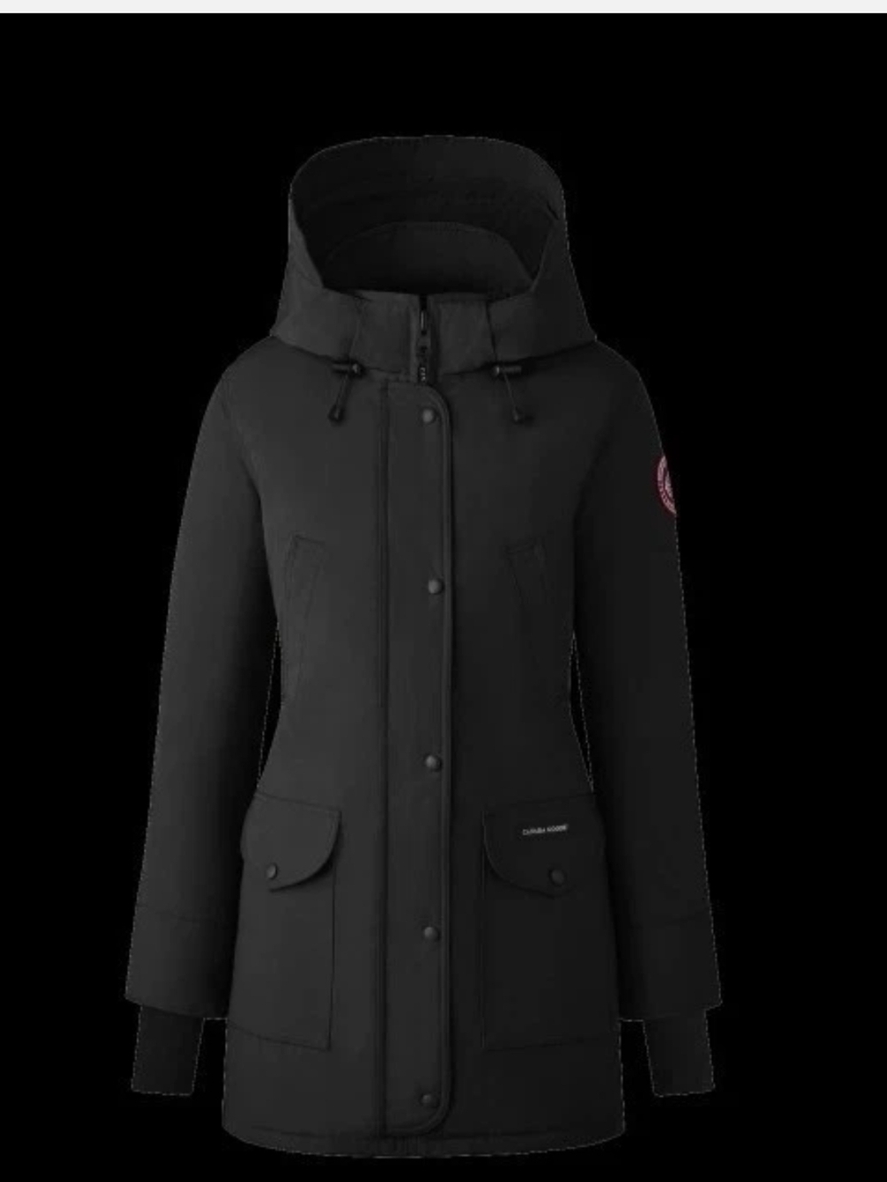 Canada Goose Trillium Parka 6550L Women's Black Hooded Jacket